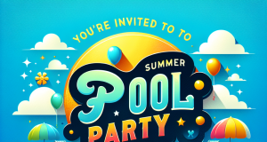 Pool Party Invitations Summerlin