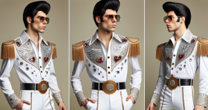 Elvis Impersonator Suit in Paradise, Nevada