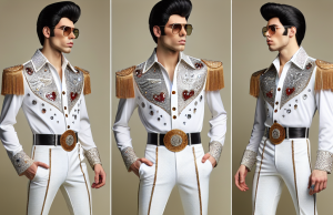 Elvis Impersonator Suit in Paradise, Nevada