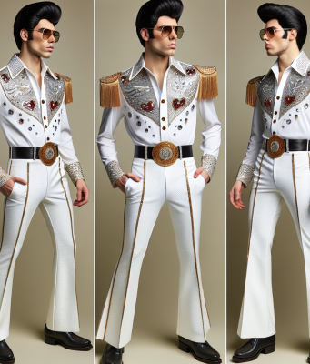 Elvis Impersonator Suit in Paradise, Nevada Elvis Impersonator Suit in Paradise, Nevada