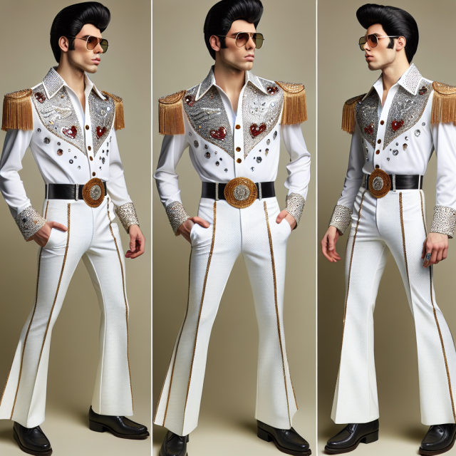 Elvis Impersonator Suit in Paradise, Nevada